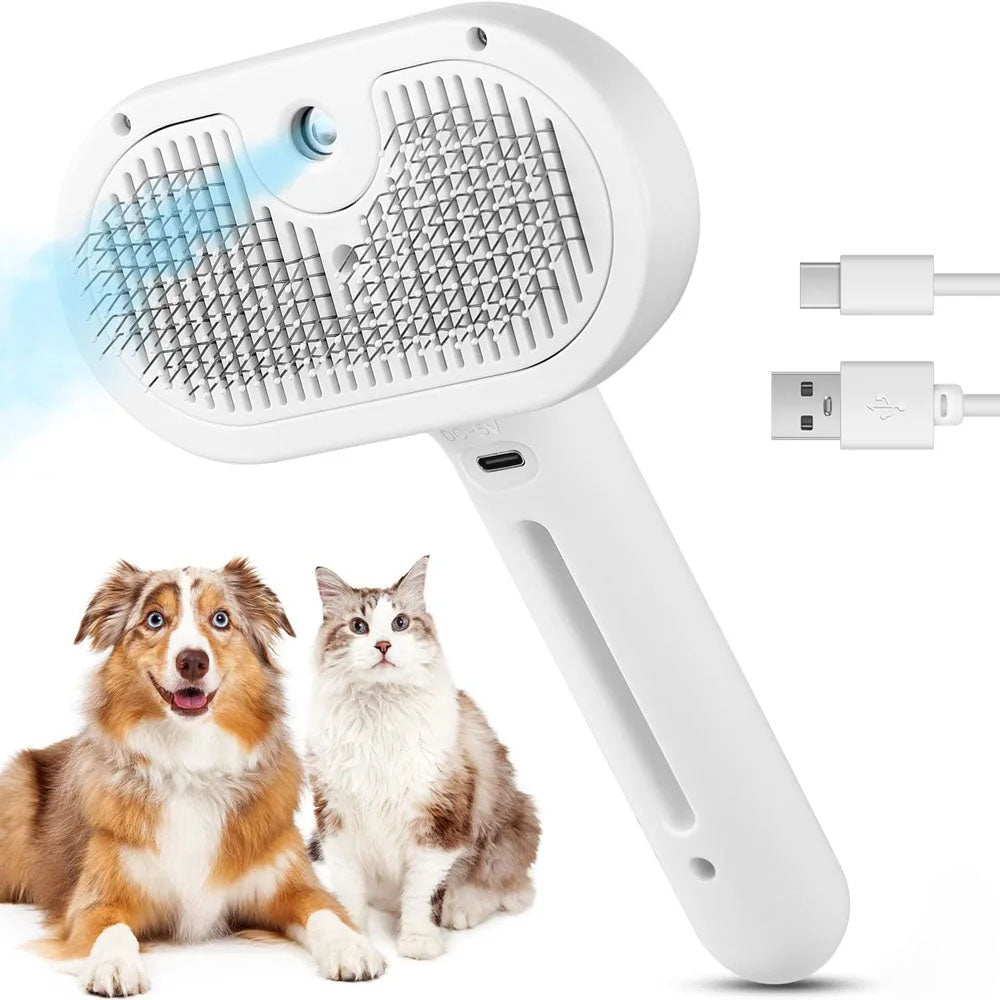 Mist-Assist Pet Grooming Brush