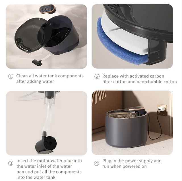 3L USB Pet Water Fountain for Cats & Dogs